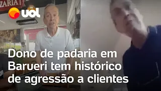 Dono de padaria que ameaçou cliente de morte já tinha ofendido outra pessoa em 2018; veja vídeo