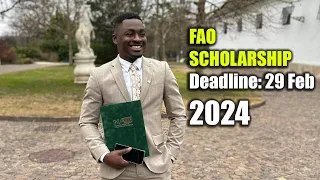 Full Scholarship for International Students in Hungary | FAO Scholarship