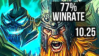 HECARIM vs OLAF (JUNGLE) | 77% winrate, 10/1/6, Legendary | NA Master | v10.25