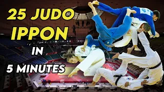 25 Judo Ippon in 5 Minutes Highlights Compilation