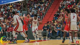 Miami Heat vs Chicago Bulls 4K! Full Game Highlights! NBA 2K22 PS5 Gameplay