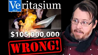 How did Veritasium get SO MUCH wrong in their katana video?! a reply