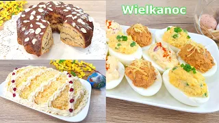 Przepisy na WIELKANOCNE śniadanie, święta 🐣 jajka faszerowane, sałatka wielkanocna, babka budyniowa