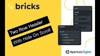 Bricks Builder 2 Row Header Hide On Scroll