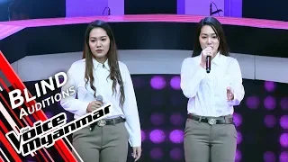 Twins Star - Te Ar Moe (Htun Eaindra Bo) | Blind Audition - The Voice Myanmar 2019