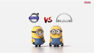 Volvo Vs Man Truck Minions Style ( Funny )
