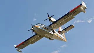 Canadair CL-215 Water Bomber Action