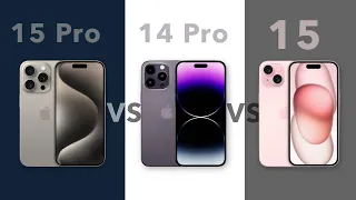 iPhone 15 Pro VS 14 Pro VS 15