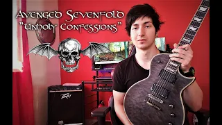 Avenged Sevenfold - Unholy Confessions (Guitar Cover) with Zacky Vengeance's guitar pick!!