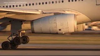 13 minutes of evening/sunset landings at YVR Vancouver