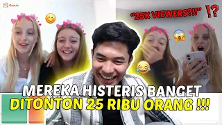 Bule Cantik Ini Kaget Histeris Pas Lihat Livestreaming Aku ‼️ WKWKWK - Ome.TV Internasional