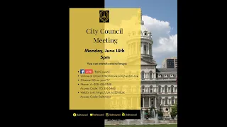 Baltimore City Council Meeting: June 14, 2021