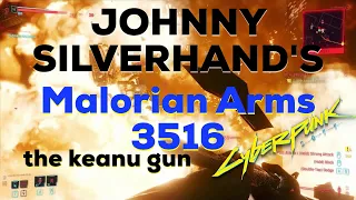 Johnny Silverhand Pistol Cyberpunk 2077: Malorian Arms 3516