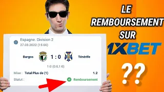 Le REMBOURSEMENT sur 1xbet et dans les Paris Sportifs. Qu'est ce que c'est ?