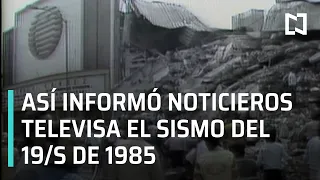 Así informó Noticieros Televisa el sismo del 19 de Septiembre de 1985 - A las tres