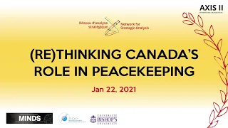PANEL 1  - Canada and Peacekeeping in Africa: Engaging with the UN ..
