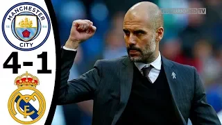 Man City vs Real Madrid 4-1 All Goals and EXT Highlights with English Commentary (Friendly) 2017-18