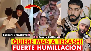 ANUEL ES HUMILLADO POR TEKASHI VIDEO CON SU HIJA CATTLEYA, ARCANGEL LE MANDA FUEG0