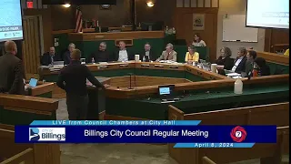 Billings City Council Regular Meeting - April 8, 2024
