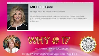 WOW WHY   #17 To get your ticket and get it Early! Meet Michelle Fiore