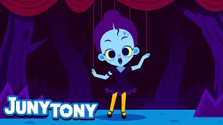 Zombie Ballerina 🩰| Happy Halloween 🎃 | Halloween Songs for Kids | JunyTony