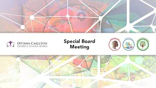Aug 14, 2020: OCDSB Special Board Meeting