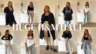 HUGE H&M TRY ON HAUL | winter to spring transitional outfits