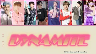 [8 members karaoke] DYNAMITE || BTS {방탄소년단} 8th member ver. (Color coded lyrics_Eng)