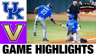 #2 Kentucky vs Vanderbilt Highlights |  NCAA Baseball Highlights | 2024 College Baseball