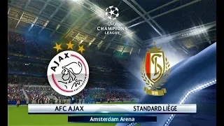 PES 2018 - Ajax vs Standard Liege - UEFA Champions League - Gameplay PC