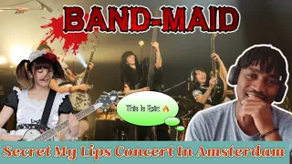 BANDMAID ~ Secret my lips [Amsterdam concert] Swan Song Reaction. Japan Heavy Metal Band