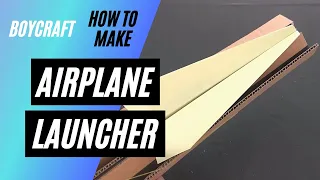 Paper airplane launchers by cardboard