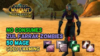 Fastest Zul' Farrak (ZF) 50 Mage Solo Zombies WoW SoD No Consumes