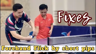 Ti Long guide and fix Forehand Flick by short pips | personal training