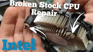 How to Repair Intel CPU Cooler with broken Legs / Plastic pins ?