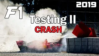 F1 Testing 2 2019. Formula 1. CRASH!  Pre-season testing in Barcelona II
