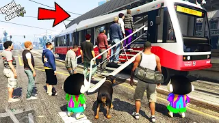 GTA 5 : First Metro Journey With Shinchan And Pinchan in GTA 5 ! (GTA 5 mods)