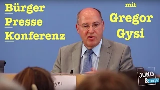 Gregor Gysi in der BürgerPresseKonferenz