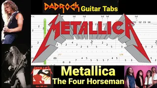 The Four Horseman - Metallica - Guitar + Bass TABS Lesson