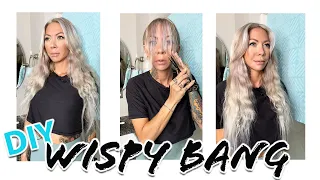 quick DIY wispy bang: beginner friendly haircut tutorial 2022