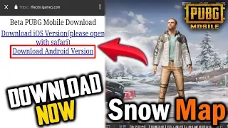 How To Download Pubg Mobile "SNOW MAP" | Download Link For Android/IOS | Official Update 0.10.0 PUBG