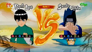 Rock Lee (Genin) Vs Sasuke & Naruto (Genin) - NSUNS 4 | Naruto Storm 4 - Road To Boruto