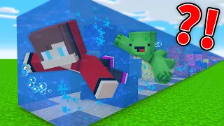 Minecraft but Everything Mikey and JJ Touch Turns To OCEAN… (Maizen)