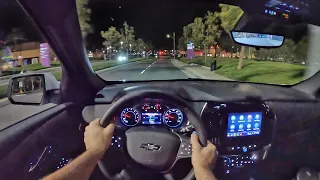 2022 Chevrolet Traverse RS AWD POV Night Drive (3D Audio)(ASMR)