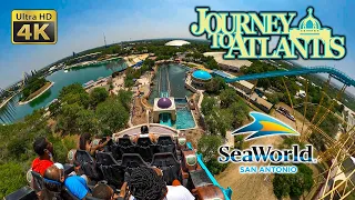 Journey to Atlantis Back Seat On Ride Ultra HD 4K POV SeaWorld San Antonio 2021 04 09