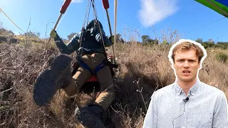 How Not to Lang a Hang Glider. My Seventh Mountain Flight in Santa Barbara