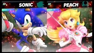 Super Smash Bros Ultimate Amiibo Fights – Sonic vs the World #13 Sonic vs Peach