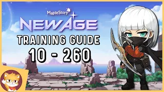 MapleStory Easy Training Guide Level 10 to 260 | Reboot & Regular | GMS