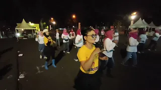 Kaka Main Salah Line Dance Choreo Fitri Lestari Demo by HEBRING Dance Purwokerto di GOR Satria 🌹
