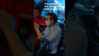 priing buboy face to face with idol senator Robin Padilla